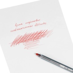 Ручка шариковая неавтомат. Attache Glide Trio 0,5мм, крас. Масл - фото 7