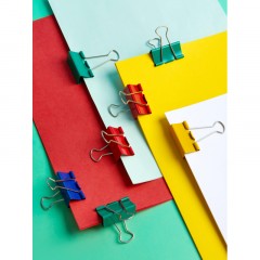 Зажимы для бумаг Attache Selection, 41мм, 24 шт, цветные, пласт.уп - фото 10