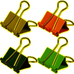 Зажимы для бумаг Attache, 32 мм, 12 шт., цветные, в карт.коробке - фото 2