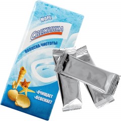 Стикер для унитаза Полоска чистоты д/унит. Свежинка море (3штх10г)/уп Стикер для унитаза Полоска чистоты д/унит. Свежинка море (3штх10г)/уп - фото 2