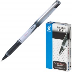 Роллер PILOT BLN-VBG5 резин. манжет жидкие чернила черный 0.3мм - фото 3