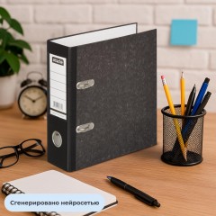 Папка-регистратор ATTACHE, формат A5,верт,75мм,мрамор,черн,бум/бум,карм.кор Папка-регистратор ATTACHE, формат A5,верт,75мм,мрамор,черн,бум/бум,карм.кор - фото 12
