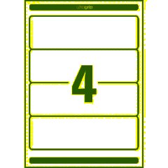 Этикетки самоклеящиеся L4761-25 Для папок-рег,бел,61х192мм,J+L+K+CL;100шт/у - фото 4