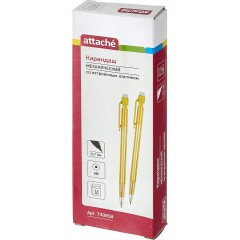 Карандаш механический Attache Economy, 0,7мм желтый - фото 2