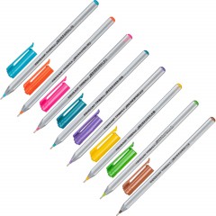 Набор шариковых ручек неавт. PENSAN TRIBALL набор8цв,1,0,масл,1003/PVC8 - фото 3