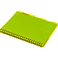 Бизнес-тетрадь 140л,кл,А4,SPIRAL BOOK Синий,евроспир,обл.пласт,раздел.84101 - фото 5