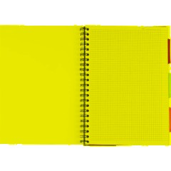 Бизнес-тетрадь 140л,кл,А4,SPIRAL BOOK Синий,евроспир,обл.пласт,раздел.84101 - фото 7