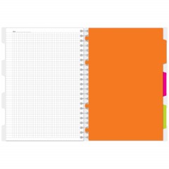 Бизнес-тетрадь 140л,кл,А4,SPIRAL BOOK Салатовый,евросп,обл.пл,раздел.84102 - фото 2