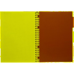 Бизнес-тетрадь 140л,кл,А4,SPIRAL BOOK Салатовый,евросп,обл.пл,раздел.84102 - фото 9