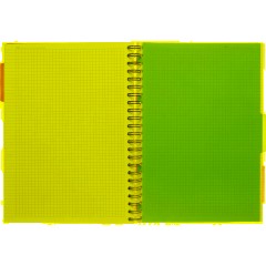 Бизнес-тетрадь 140л,кл,А4,SPIRAL BOOK Салатовый,евросп,обл.пл,раздел.84102 - фото 10