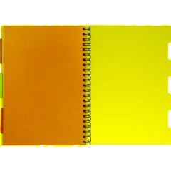 Бизнес-тетрадь 140л,кл,А4,SPIRAL BOOK Салатовый,евросп,обл.пл,раздел.84102 - фото 12
