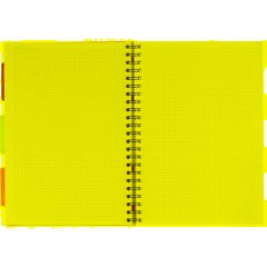 Бизнес-тетрадь 140л,кл,А4,SPIRAL BOOK Серый,евроспир,обл.пласт,раздел.84103 - фото 7