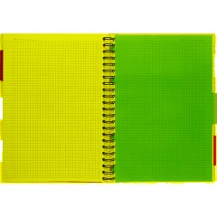 Бизнес-тетрадь 140л,кл,А4,SPIRAL BOOK Серый,евроспир,обл.пласт,раздел.84103 - фото 9