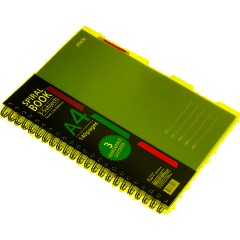 Бизнес-тетрадь 140л,кл,А4,SPIRAL BOOK Розовый,евроспир,обл.пласт,разд.84105 - фото 4