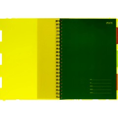 Бизнес-тетрадь 140л,кл,А4,SPIRAL BOOK Розовый,евроспир,обл.пласт,разд.84105 - фото 5