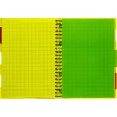 Бизнес-тетрадь 140л,кл,А4,SPIRAL BOOK Розовый,евроспир,обл.пласт,разд.84105 - фото 9