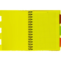 Бизнес-тетрадь 140л,кл,А5,SPIRAL BOOK Серый,евроспир,обл.пласт,раздел.84109 - фото 7