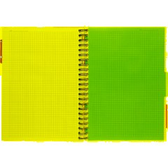 Бизнес-тетрадь 140л,кл,А5,SPIRAL BOOK Серый,евроспир,обл.пласт,раздел.84109 - фото 10