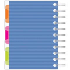 Бизнес-тетрадь 140л,кл,А6,SPIRAL BOOKСиний,евроспир,обл.пласт,раздел.84113 - фото 3