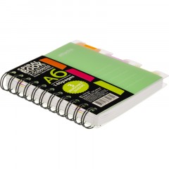 Бизнес-тетрадь 140л,кл,А6,SPIRAL BOOK Салатовый,евросп,обл.пл,раздел.84114 Бизнес-тетрадь 140л,кл,А6,SPIRAL BOOK Салатовый,евросп,обл.пл,раздел.84114 - фото 6