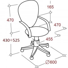 Кресло VT_EChair-304 TC Net ткань черн/сетка желтая, пластик Кресло VT_EChair-304 TC Net ткань черн/сетка желтая, пластик - фото 5