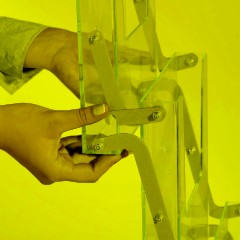 Буклетница Стойка Attache складная для печ. прод., 5 карманов А4, мобильная - фото 4