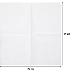 Салфетки бумажные BIG PACK 1сл.24х24 белые 600шт./уп Салфетки бумажные BIG PACK 1сл.24х24 белые 600шт./уп - фото 2