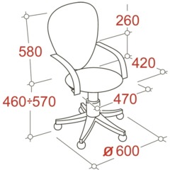 Кресло БМФ Easy Chair 223 PC ткань серая С73, хром - фото 5