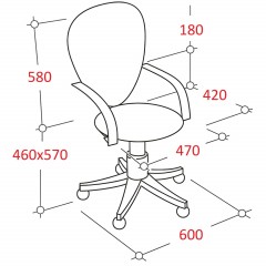 Кресло БМФ Easy Chair 223 PC ткань синяя С06, хром - фото 6