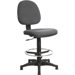 Кресло кассира UN_Regal gtsN3 Ring Base высокая база / ткань серая c38.x