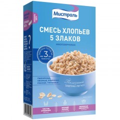 Каша Мистраль Смесь 5 злаков 400г Каша Мистраль Смесь 5 злаков 400г - фото 2