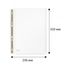 Файл-вкладыш А4 расширен, 170 мкм мет.перф. 47553003 - фото 6