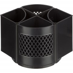 Подставка-органайзер д/канц.мелочей Attache Квартет 8отд-й вращающаяся черн - фото 2