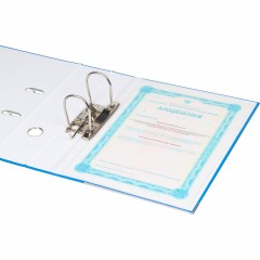 Папка-регистратор ATTACHE(ПВХ+бум)с мет.уголком,75мм,cиний, ПБП1,карм.кор Папка-регистратор ATTACHE(ПВХ+бум)с мет.уголком,75мм,cиний, ПБП1,карм.кор - фото 5