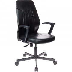 Кресло VB_EChair-224 PPU к/з черный, металл