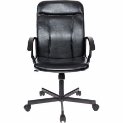 Кресло VB_EChair-563 TPU к/з черный, металл (детали в спинке) - фото 2