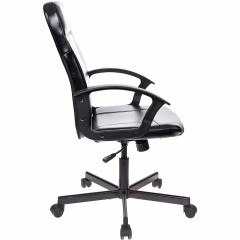 Кресло VB_EChair-563 TPU к/з черный, металл (детали в спинке) - фото 3