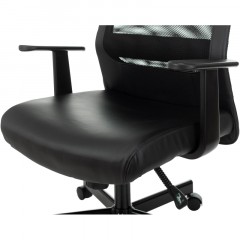 Кресло VB_EChair-651 TPU кожзам черный, сетка черая,металл Кресло VB_EChair-651 TPU кожзам черный, сетка черая,металл - фото 8
