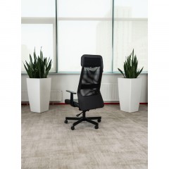 Кресло VB_EChair-651 TPU кожзам черный, сетка черая,металл Кресло VB_EChair-651 TPU кожзам черный, сетка черая,металл - фото 10