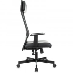 Кресло VB_EChair-651 TPU кожзам черный, сетка черая,металл Кресло VB_EChair-651 TPU кожзам черный, сетка черая,металл - фото 4