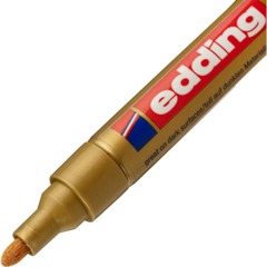 Маркер лаковый EDDING E-750/53 золотой 2-4мм рус/бл - фото 3