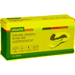 Степлер Attache Master до 20 листов,№24/6, 26/6 белый/черный - фото 2
