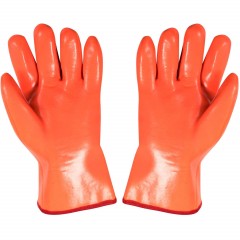 Перчатки защитные нефтеморозостойкие ПВХ утепленные р-р 10 манжет раструб - фото 4