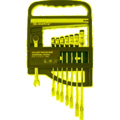 Набор ключей комбинированных трещеточных 8 шт MATRIX 14513 - фото 5
