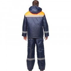 Куртка зим муж з32 син/оранж оксф 96-100/158-164 - фото 4