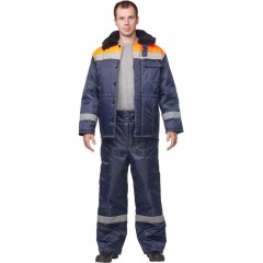 Куртка зим муж з32 син/оранж оксф 96-100/158-164 - фото 6