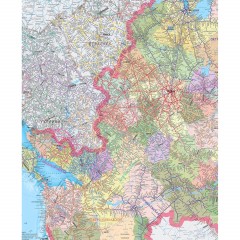 Карта настенная Железных дорог России и сопред.госуд.1:3,64млн.,2,34х1,56м - фото 2