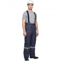 Брюки рабочие зимние муж. з28-БР син (р.56-58)170-176 - фото 3