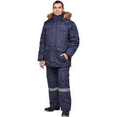 Брюки рабочие зимние муж. з28-БР син (р.56-58)170-176 - фото 10