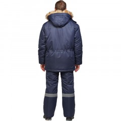 Брюки рабочие зимние муж. з28-БР син (р.56-58)170-176 - фото 12